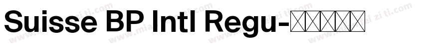 Suisse BP Intl Regu字体转换